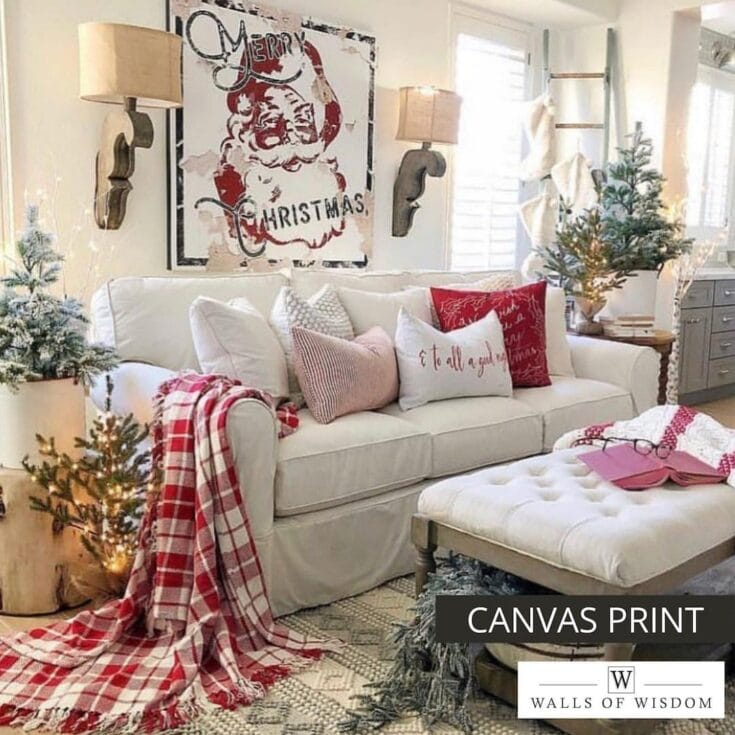 Image for Santa Christmas Wall Art