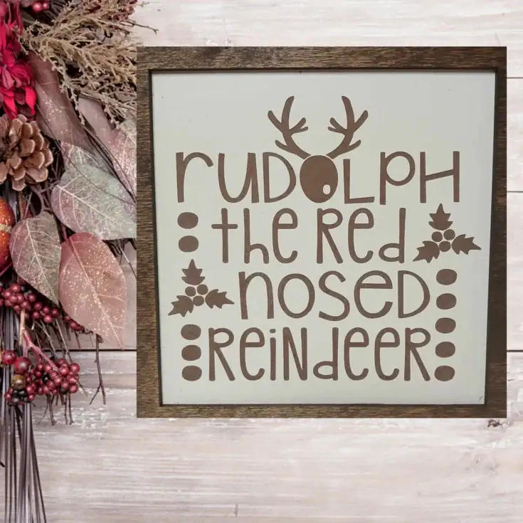 Image for Rudolph the Red Nose Reindeer Sign