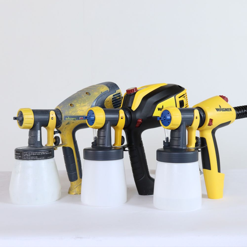 photo of different models of wagner flexio sprayers