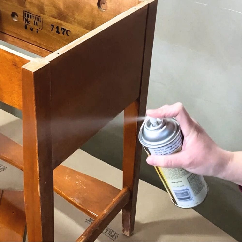 spraying clear shellac to prevent bleedthrough