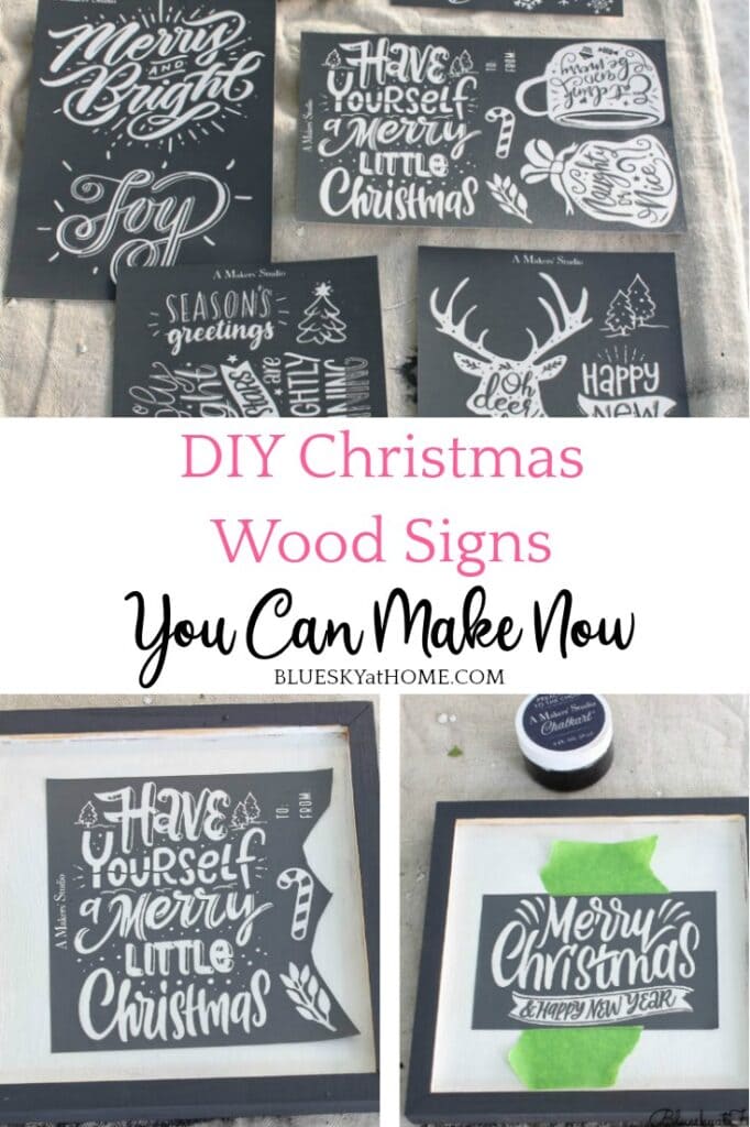 DIY Wood Christmas Signs