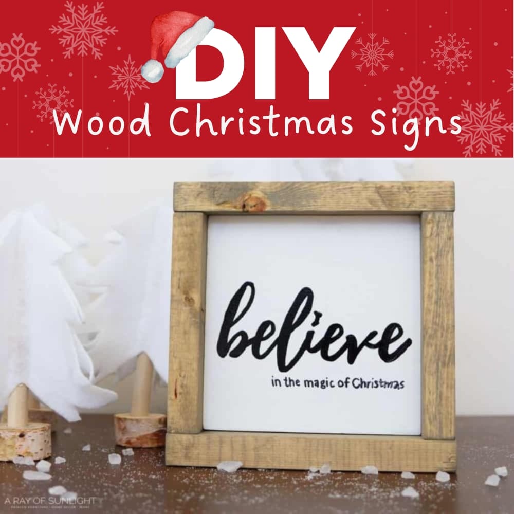 DIY Wood Christmas Signs
