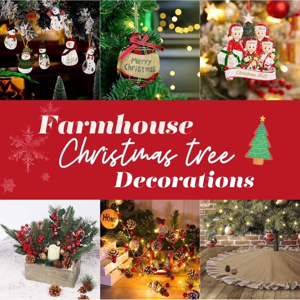 Farmhouse Christmas Tree Decorations