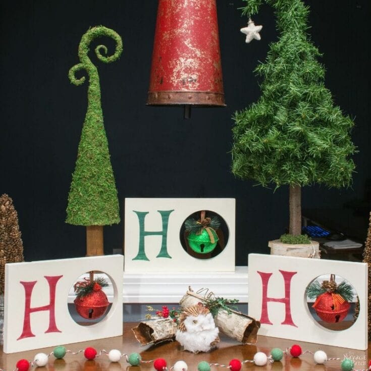 Image for HO HO HO Sign Christmas Decor