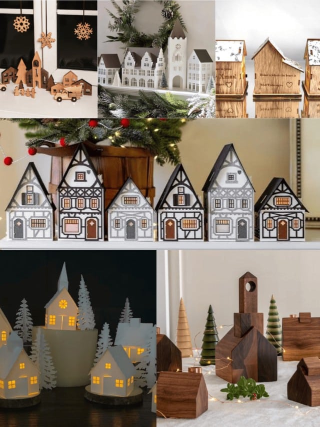 Christmas Village Houses Story