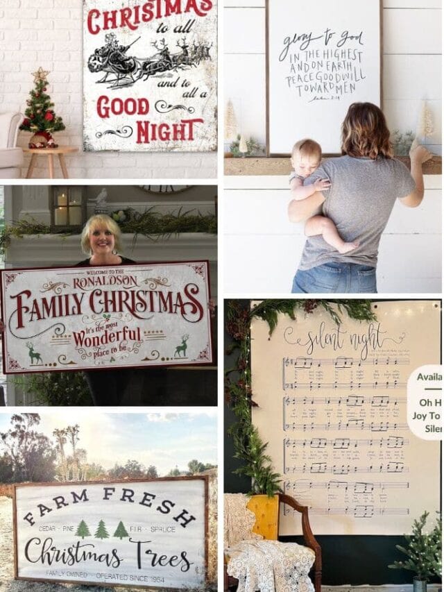 Large Christmas Signs Story