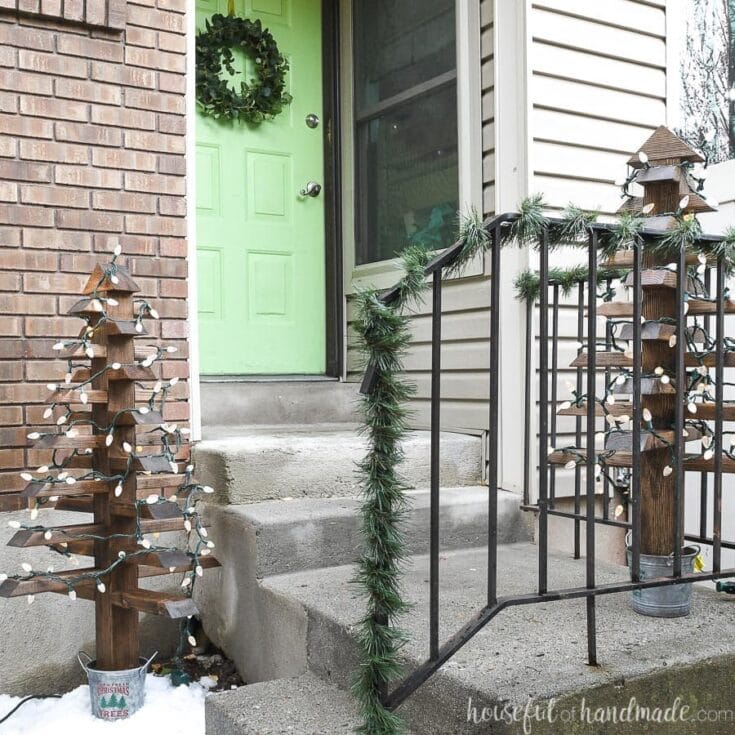Image for DIY Outdoor Christmas Trees with Lights