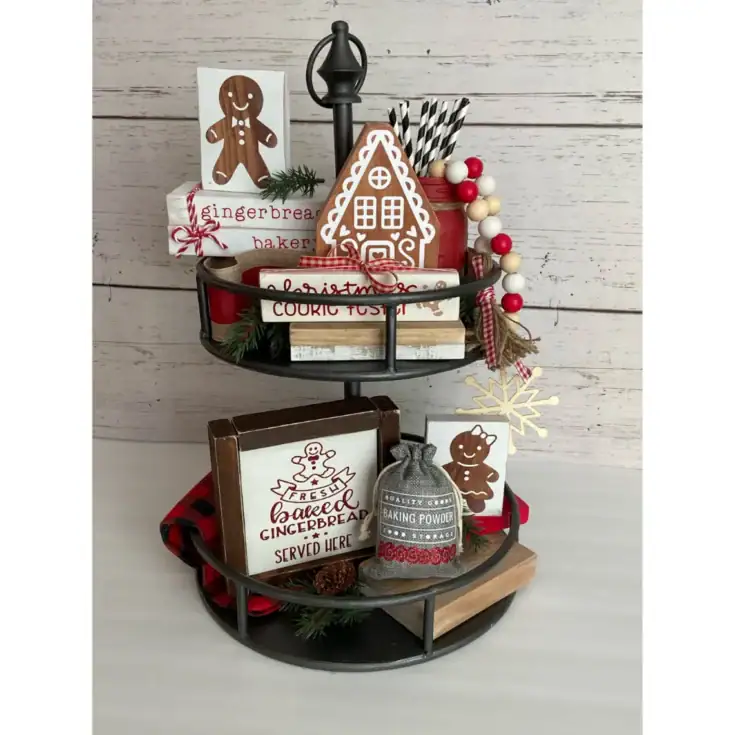 Image for Christmas Tiered Tray Decor