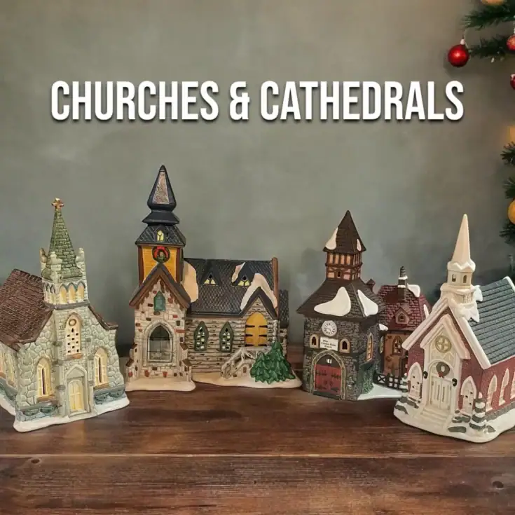 Image for Churches & Cathedrals | Christmas Village Houses