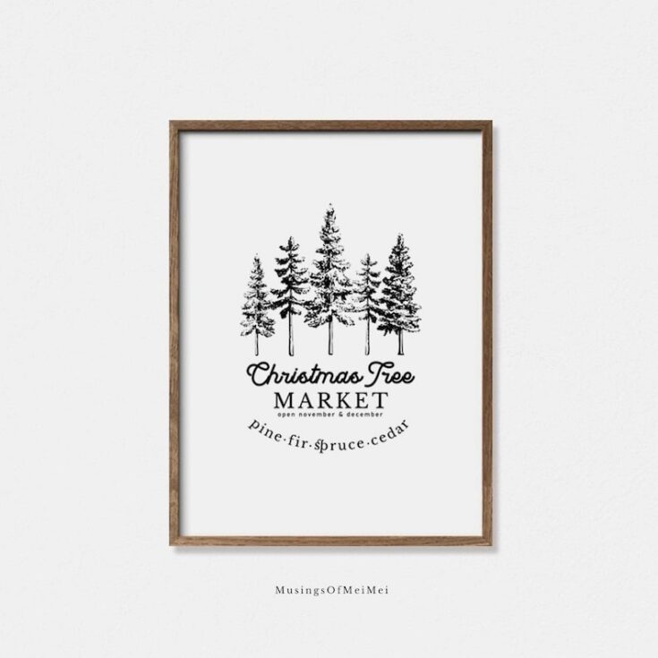 Christmas Tree Farm Sign Printable