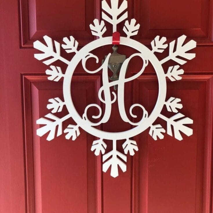 Image for Wooden Snowflake Monogram