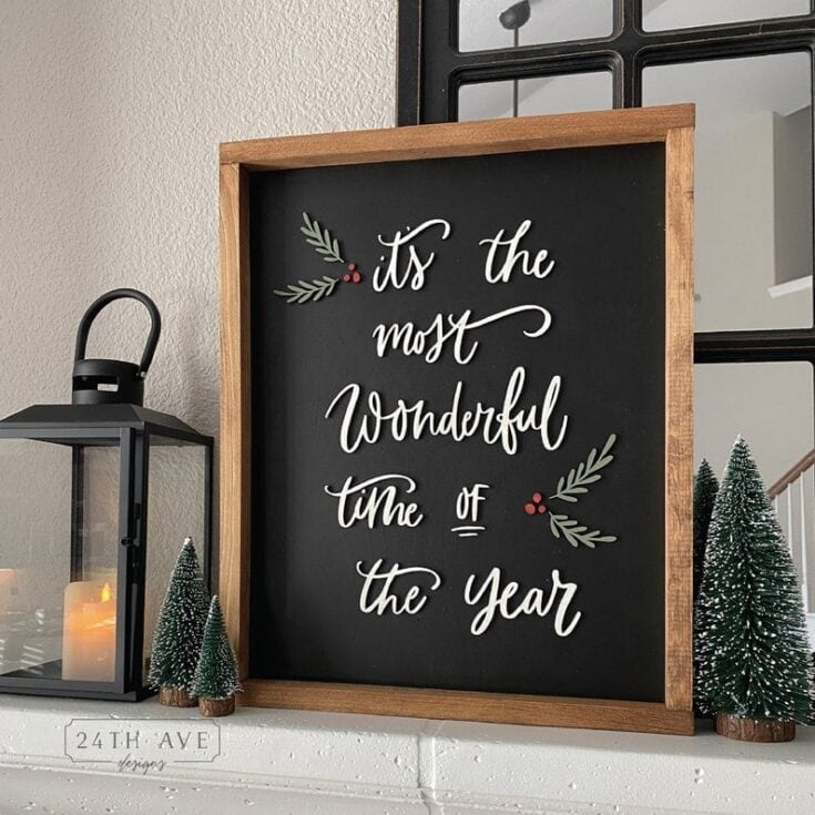 It's the Most Wonderful Time of the Year 3D Wood Sign
