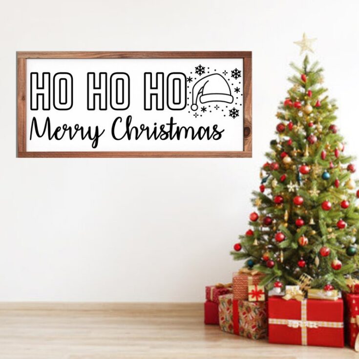 Image for Ho Ho Ho Merry Christmas Wooden Sign