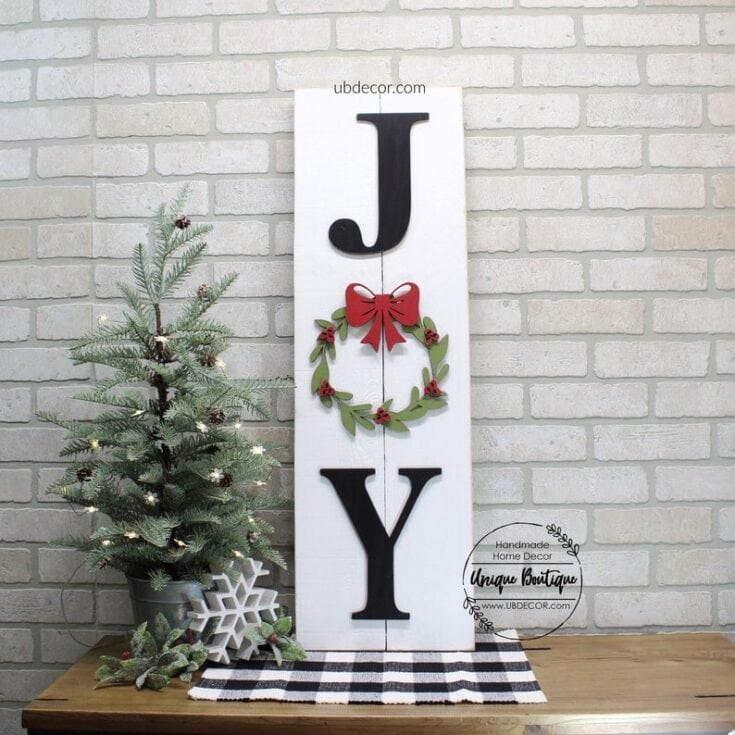 Joy Shiplap Sign
