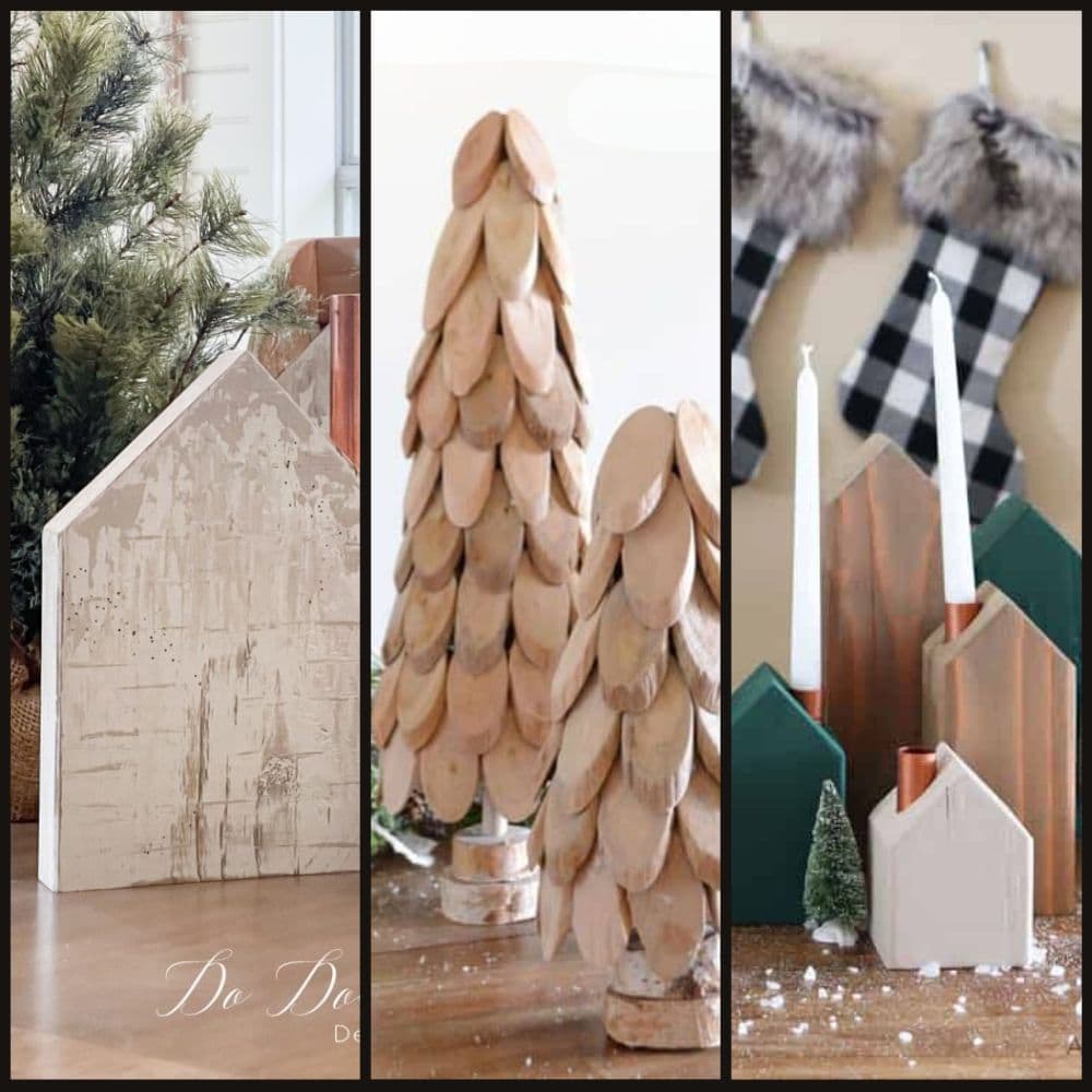 Easy DIY Wood Slice Christmas Tree Sign - Harbour Breeze Home