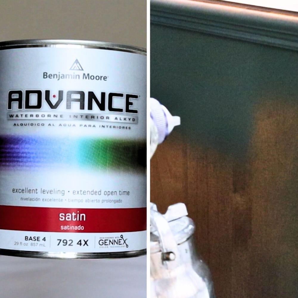 Applying Benjamin Moore Advance Paint with a paint sprayer