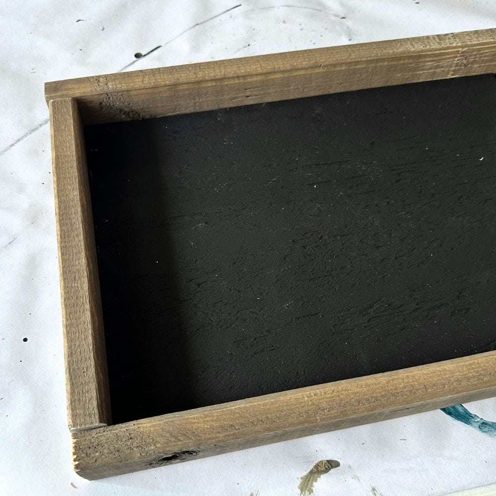 photo of wood frame attached to plywood