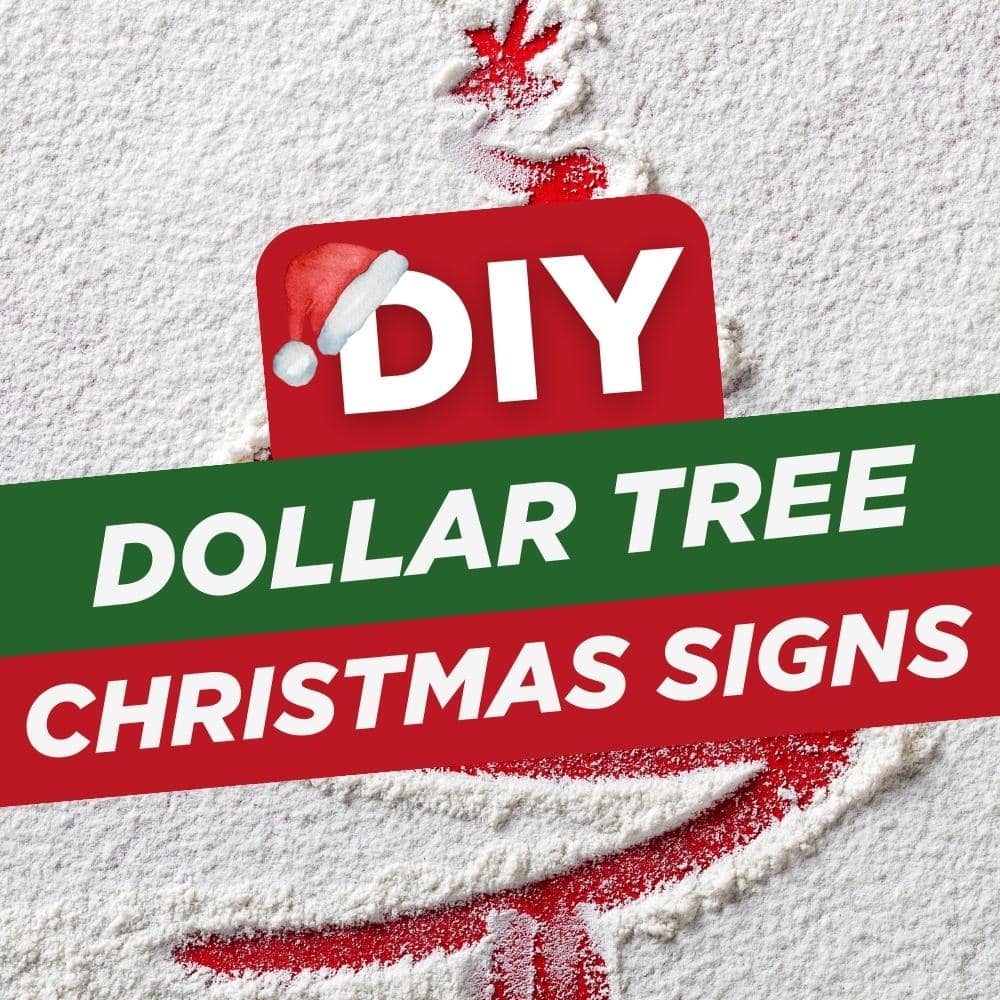 DIY Dollar Tree Christmas Signs