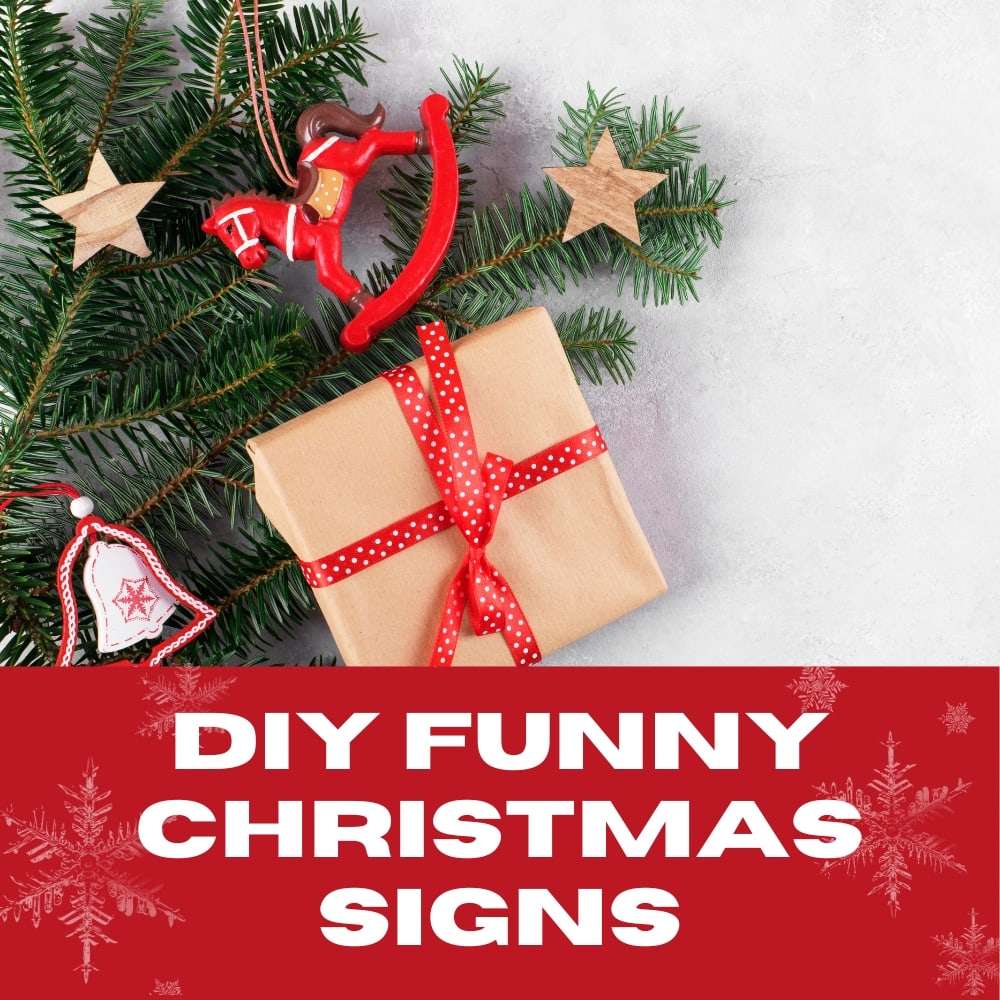 DIY Funny Christmas Signs