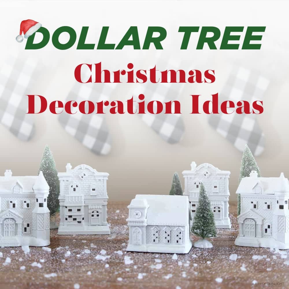 DIY DOLLAR TREE BUFFALO CHECK FARMHOUSE CHRISTMAS DECOR