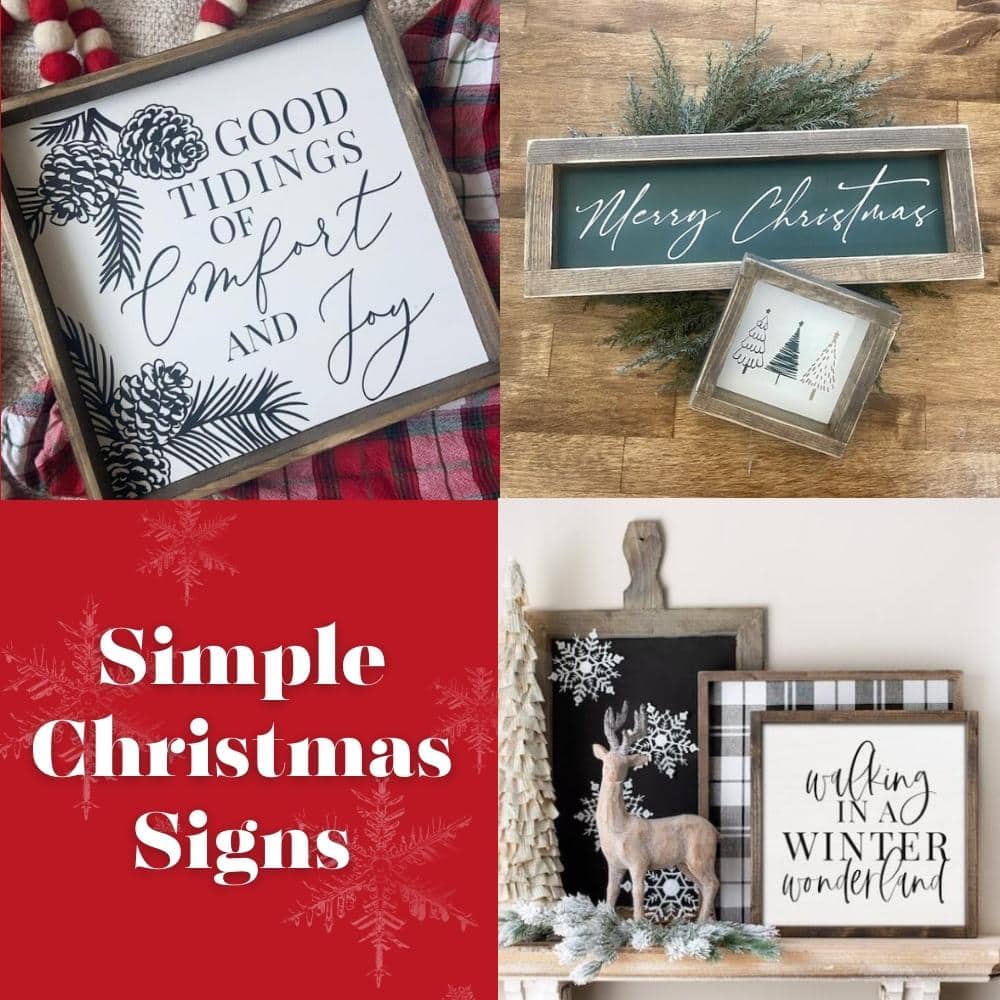 Simple Christmas Signs