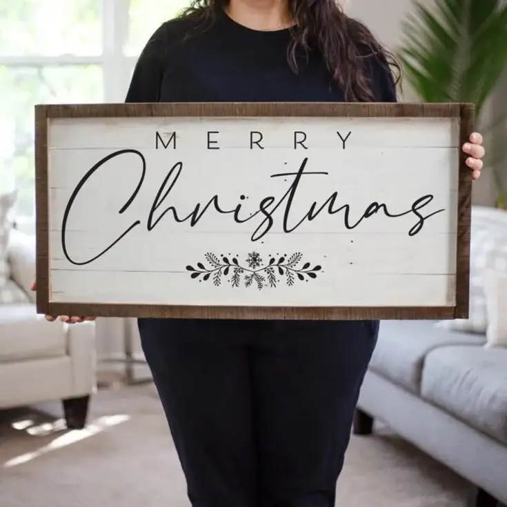 Image for Merry Christmas Wood Sign