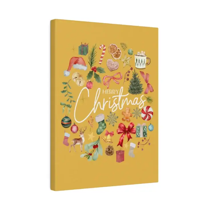 Image for Cheery Merry Christmas Art Matte Canvas