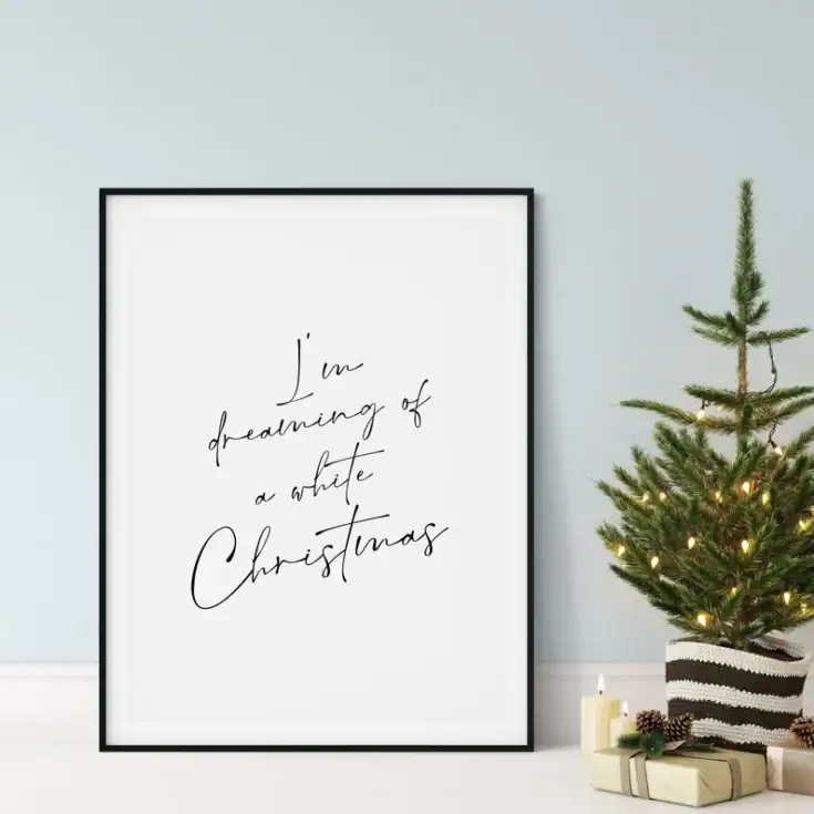 Image for I'm Dreaming of a White Christmas Sign