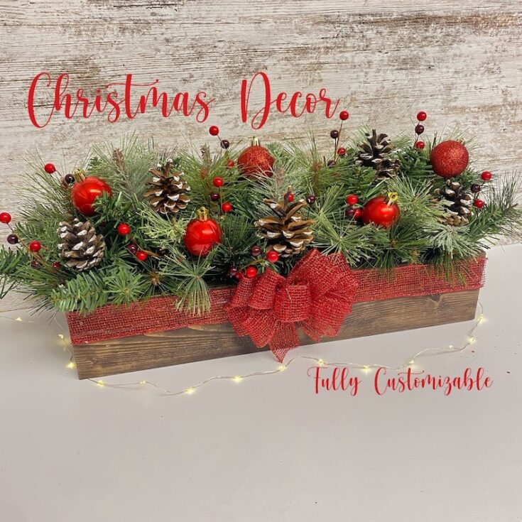 Image for Red Winter Table Decor
