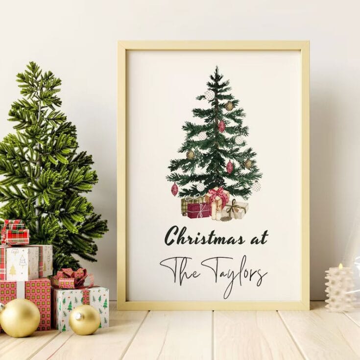 Image for Christmas Tree Print