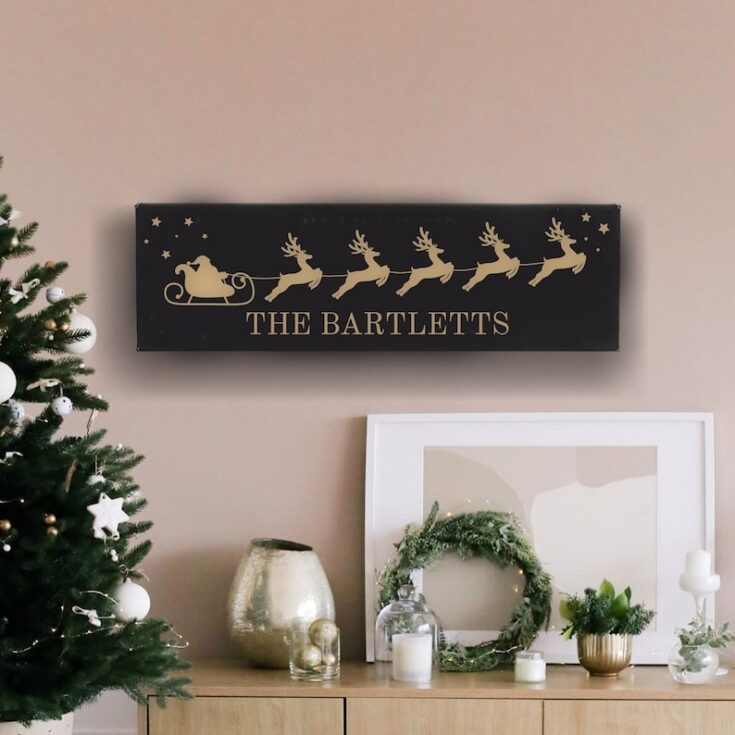 Image for Santa Wall Family Christmas Sign