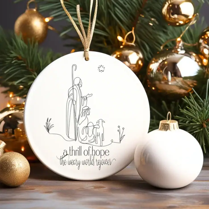 Image for Modern Christian Christmas Tree Ornament