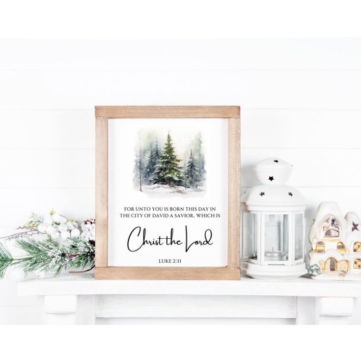 Christ The Lord Christmas Sign