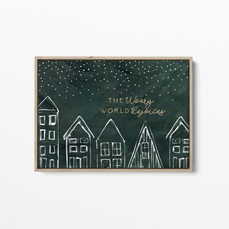 The Weary World Rejoices Christmas Carol Decor