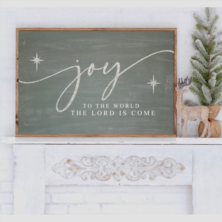 Joy to the World Sign The Lord is Come Sign