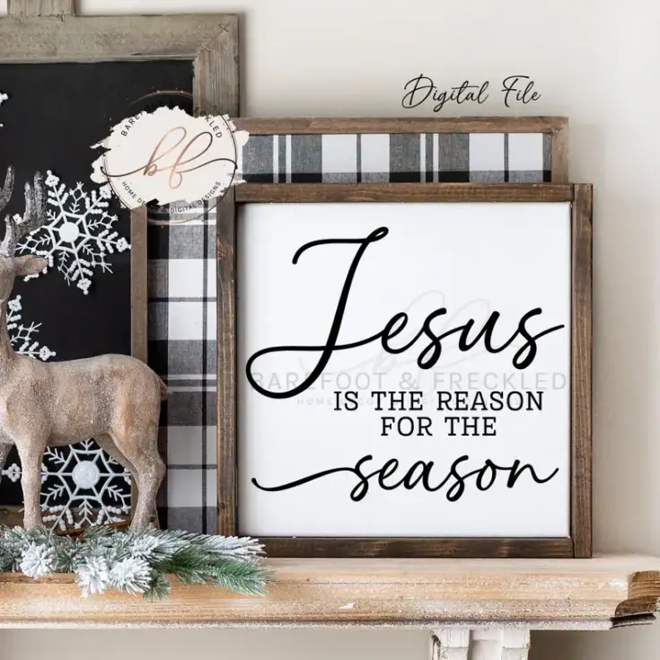 Image for SVG/PNG- Jesus is the Reason for the Season
