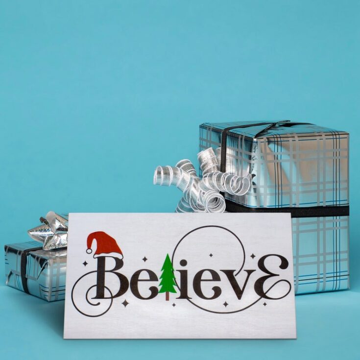 Christmas Decor for Home - Believe Christmas Signs