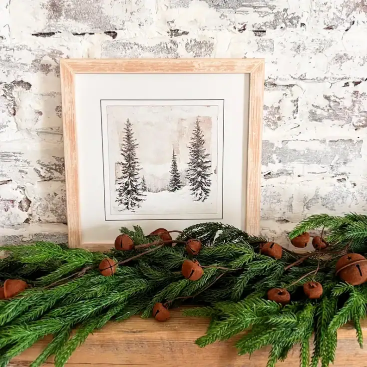 Image for Snowy Pines Winter Print