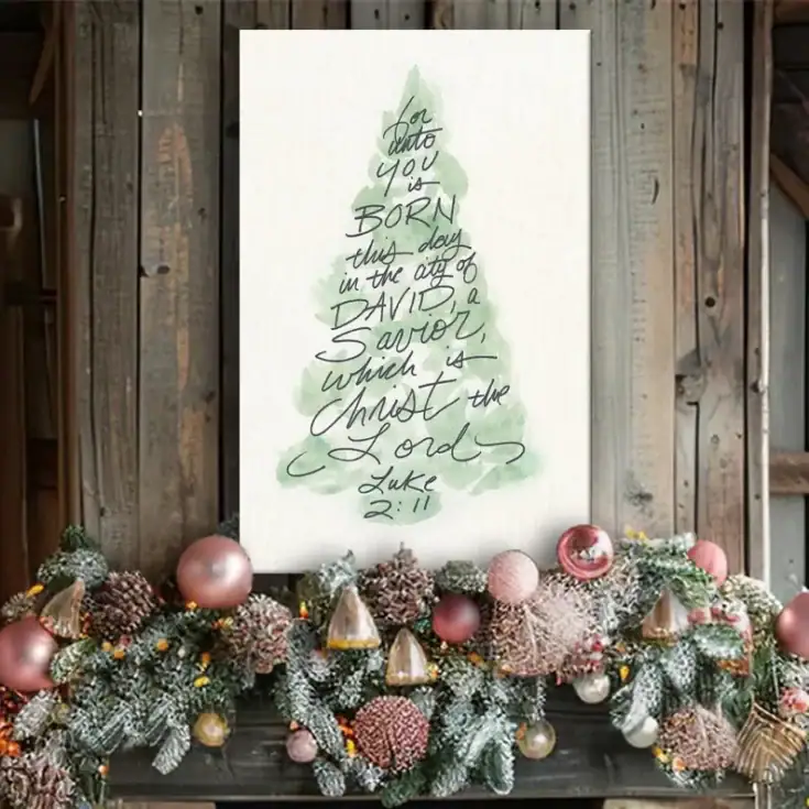 Image for Hand Lettered Christmas Sign