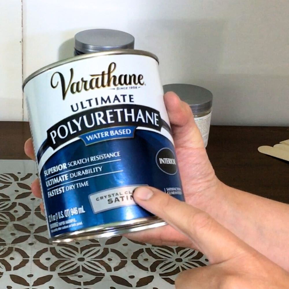 photo of Varathane polyurethane to seal paint