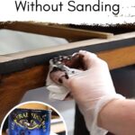 staining wood with a rag