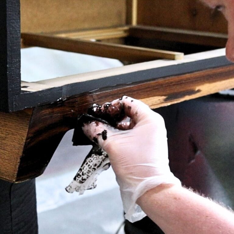Stain Rag Container How to Change Wood Color Without Sanding