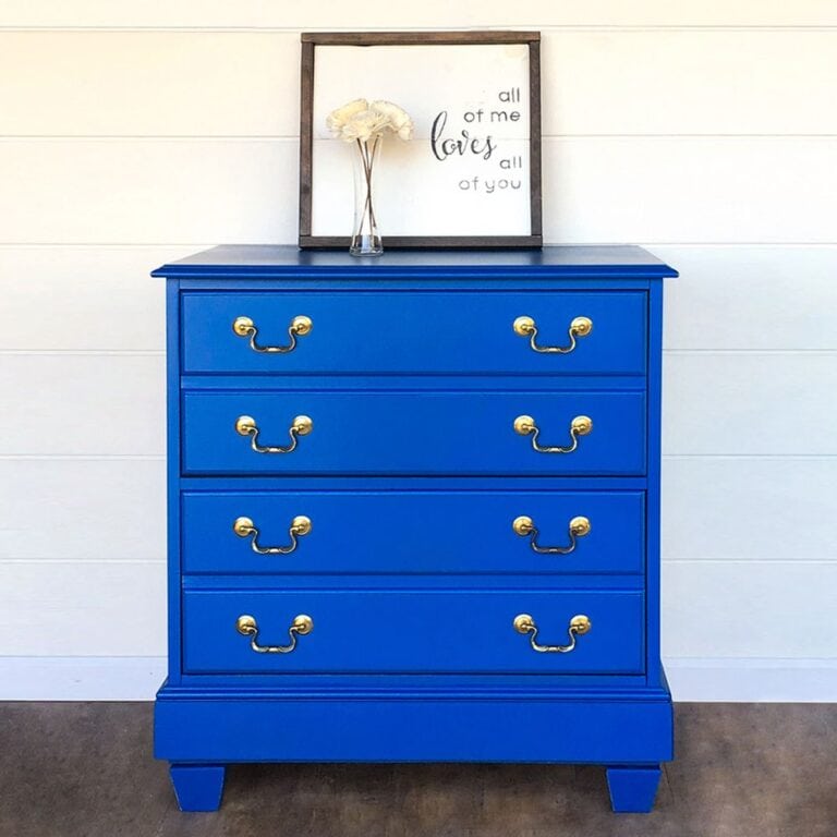 Full view photo of Blue Nursery Dresser