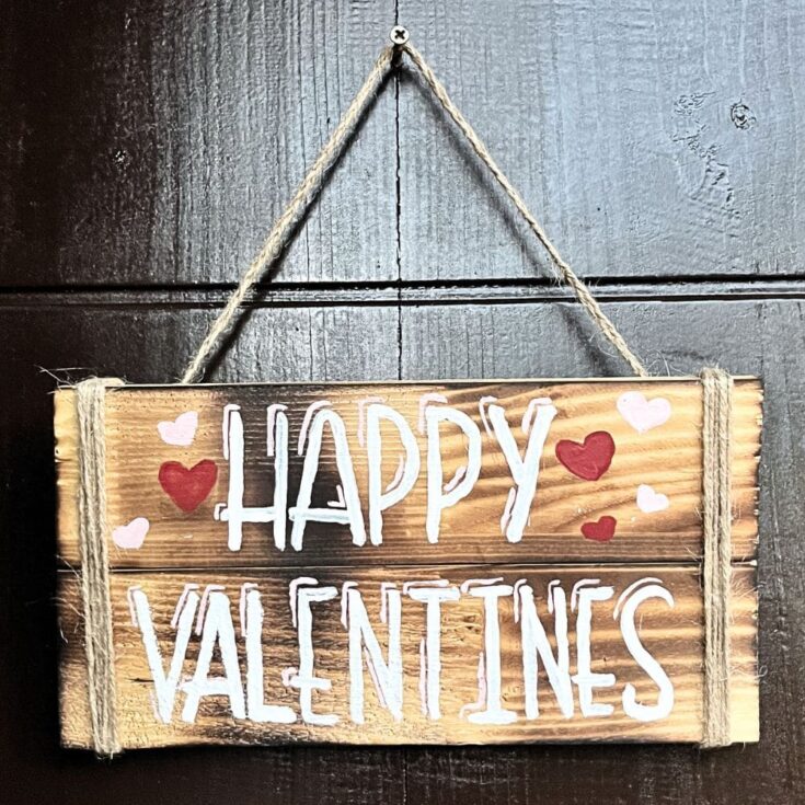 full view photo of cute valentine's sign