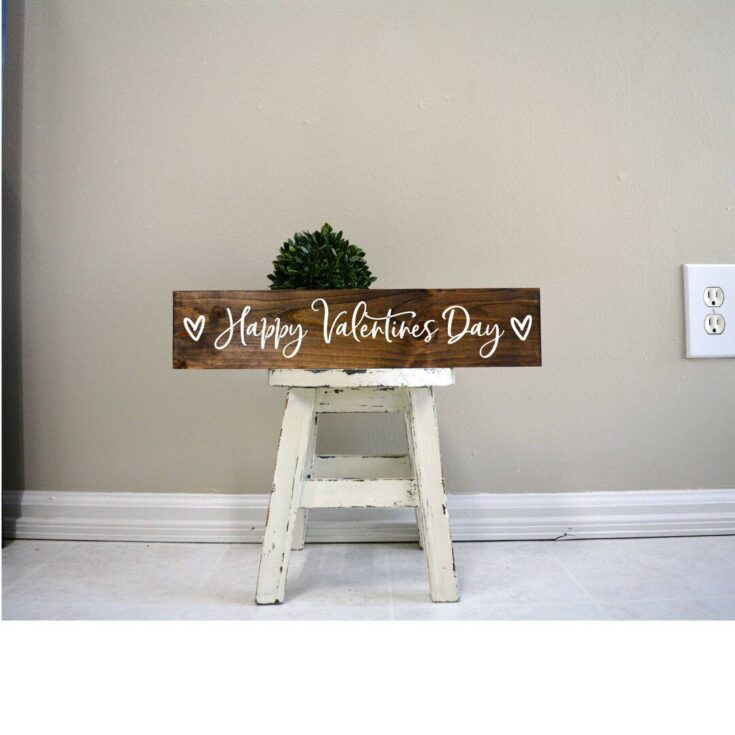 Image for Happy Valentines Day Shelf Sitter Sign
