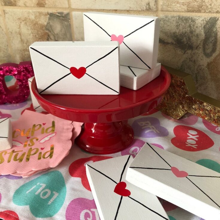 Image for Mini Wooden Valentines Day Envelope