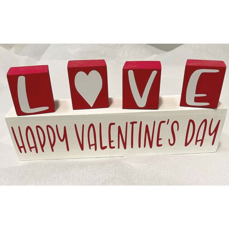 Image for Happy Valentine's Day LOVE Block Set