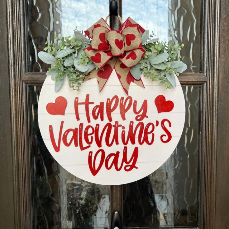Image for Happy Valentine's Day Front Door Wreath