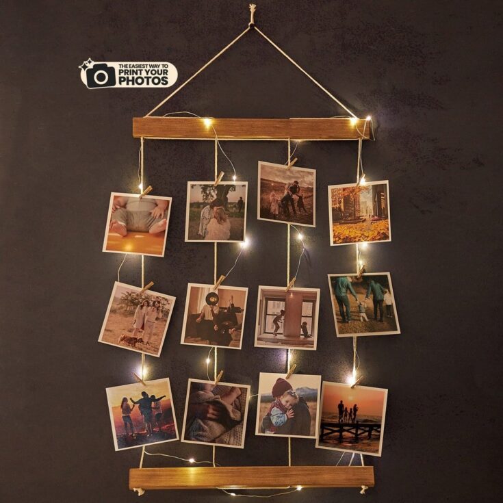 Image for Wood Photo Hanger with Lights