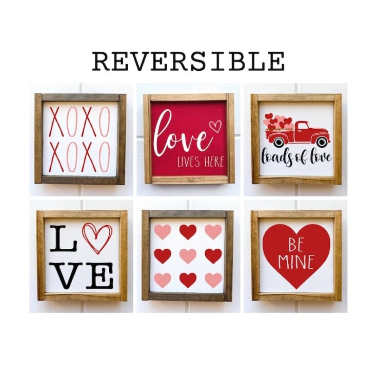 Image for Reversible Valentine's Day Wood Sign